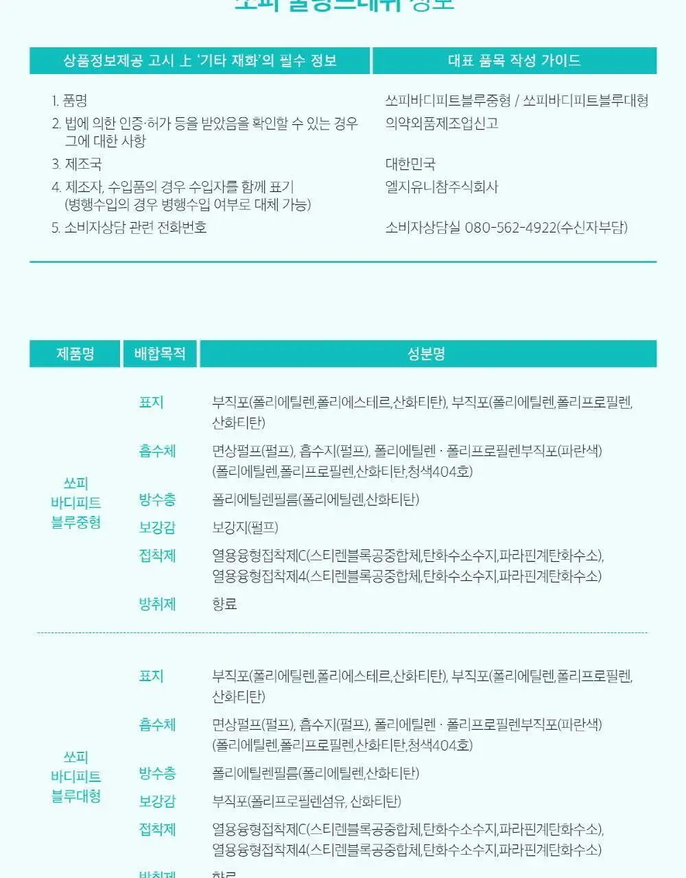 [증량 다번들 기획]쏘피 쿨링프레쉬 생리대 대용량 3팩 4종 택 1 (패드/안심숙면팬티) 상세페이지 12